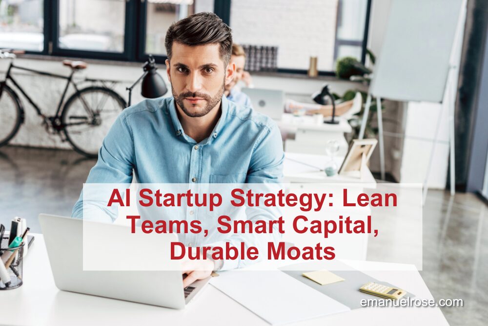 AI Startup Strategy: Lean Teams, Smart Capital, Durable Moats