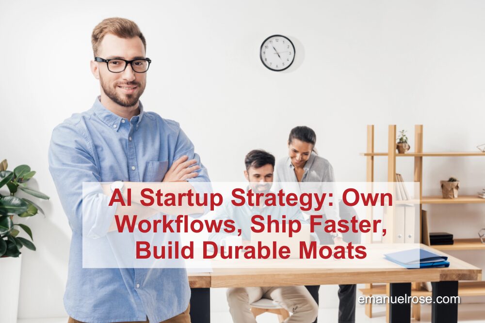 AI Startup Strategy: Own Workflows, Ship Faster, Build Durable Moats